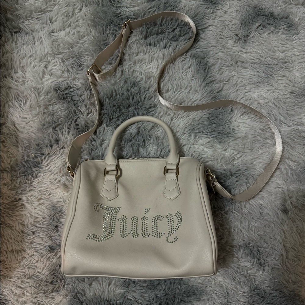 Juicy Couture white handbag with silver strap